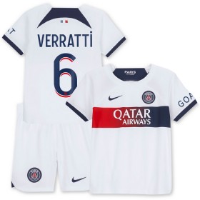 Camisetas Paris Saint Germain Verratti 6 Segunda 2023-24 - Niño (+ Pantalones)